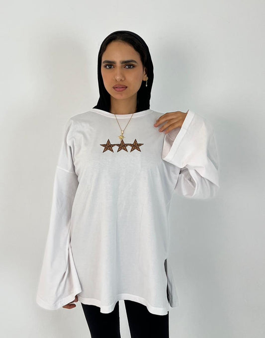 Hejab white star