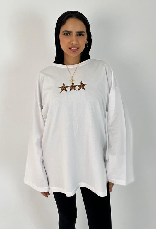 Hejab white star